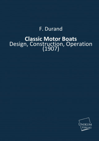 Knjiga Classic Motor Boats F. Durand