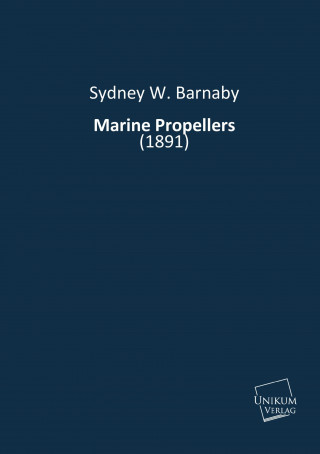 Kniha Marine Propellers Sydney W. Barnaby