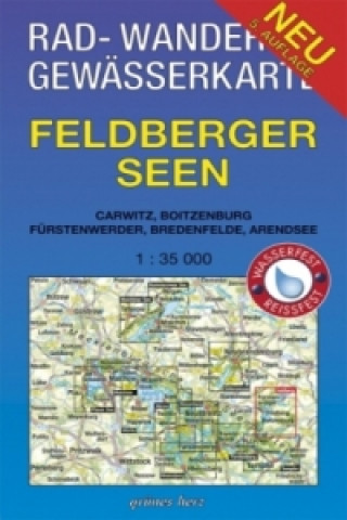 Nyomtatványok Rad-, Wander- und Gewässerkarte Feldberger Seen; . 