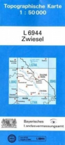 Tlačovina Topographische Karte Bayern Zwiesel 