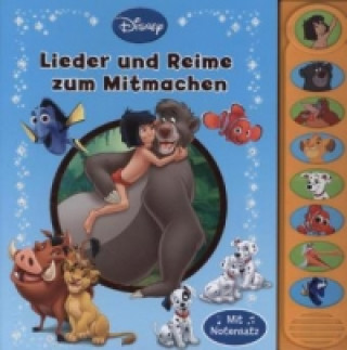 Kniha Disney Klassik, Lieder und Reime zum Mitmachen, m. Soundeffekten Walt Disney