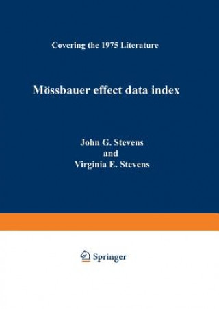 Könyv Moessbauer Effect Data Index John Gehret Stevens