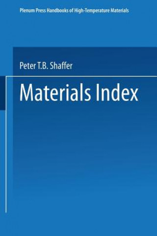 Carte Materials Index Peter T. B. Shaffer