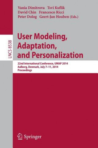 Kniha User Modeling, Adaptation and Personalization Vania Dimitrova