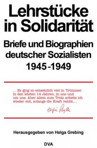 Buch Lehrstucke in Solidaritat Helga Grebing