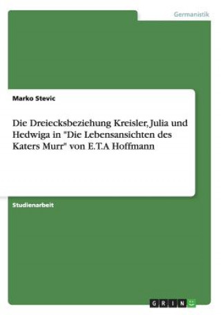 Kniha Dreiecksbeziehung Kreisler, Julia und Hedwiga in Die Lebensansichten des Katers Murr von E.T.A Hoffmann Marko Stevic