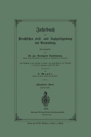 Carte Jahrbuch Der Preussischen Forst- Und Jagdgesetzgebung Und Verwaltung O. Mundt