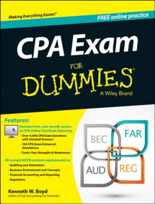 Könyv CPA Exam For Dummies with Online Practice Kenneth W. Boyd