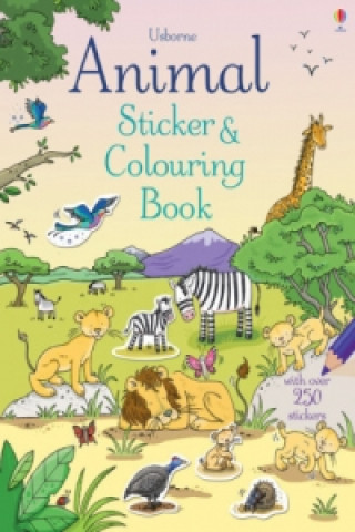 Kniha Animal Sticker and Colouring Book Jessica Greenwell
