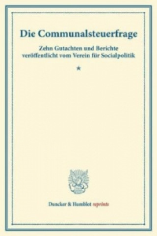 Kniha Die Communalsteuerfrage. 