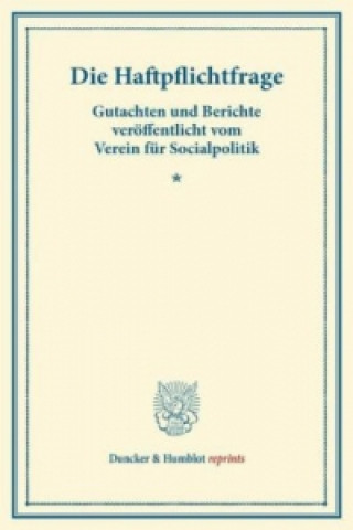 Kniha Die Haftpflichtfrage. 
