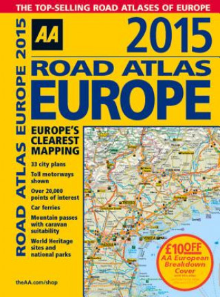 Książka Road Atlas Europe 2015 AA Publishing