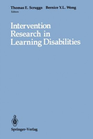 Book Intervention Research in Learning Disabilities Thomas E. Scruggs