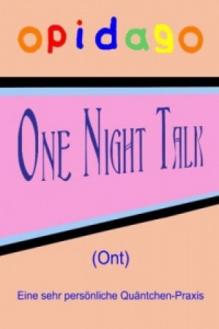 Kniha One Night Talk Dagobert Jansen