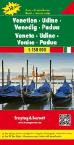 Tiskovina Veneto - Udine - Venice - Padua Road Map 1:150 000 
