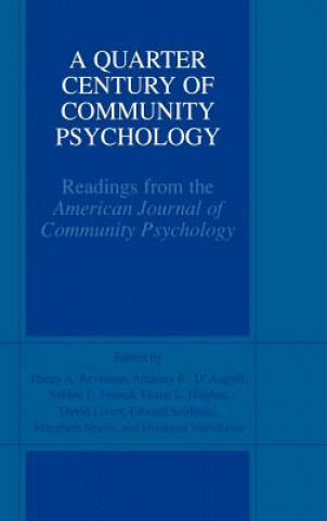 Kniha Quarter Century of Community Psychology Tracey A. Revenson