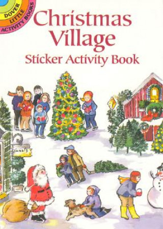 Книга Christmas Village Sticker Activity Book Joan O'Brien