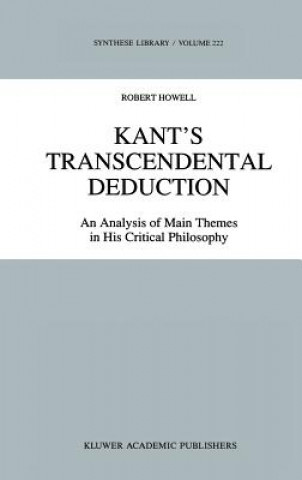 Könyv Kant's Transcendental Deduction R. C. Howell