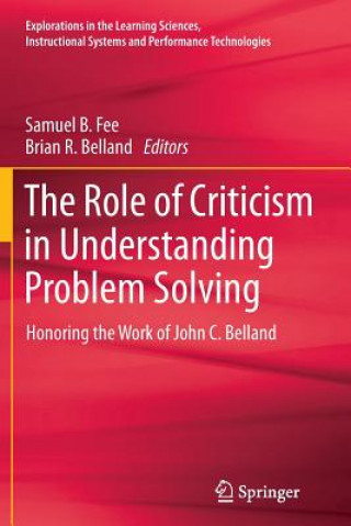 Carte Role of Criticism in Understanding Problem Solving Samuel Fee