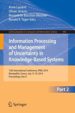 Kniha Information Processing and Management of Uncertainty, 1 Anne Laurent