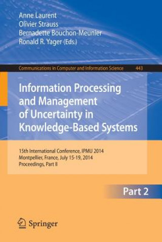 Książka Information Processing and Management of Uncertainty, 1 Anne Laurent