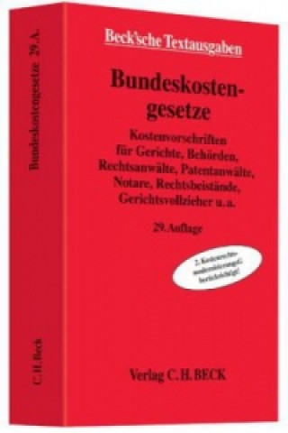 Kniha Bundeskostengesetze 