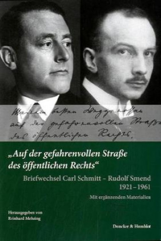 Kniha "Auf der gefahrenvollen Straße des öffentlichen Rechts". Carl Schmitt