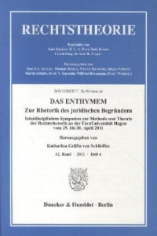Könyv DAS ENTHYMEM. Katharina Gräfin von Schlieffen