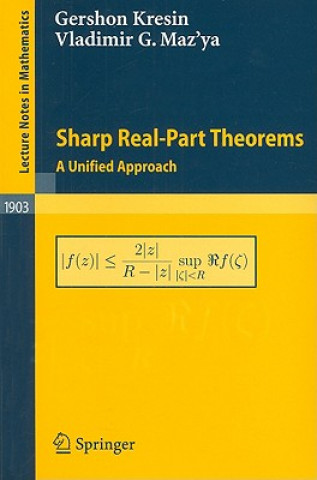 Knjiga Sharp Real-Part Theorems Gershon Kresin