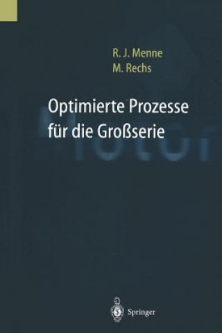 Könyv Optimierte Prozesse Fur Die Grossserie Rudolf Menne