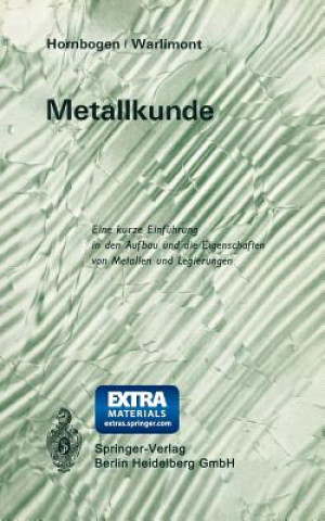 Książka Metallkunde Erhard Hornbogen