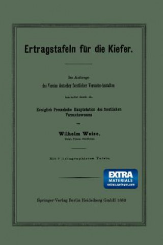 Книга Ertragstafeln Fur Die Kiefer Wilhelm Weise