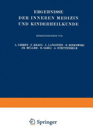 Könyv Ergebnisse Der Inneren Medizin Und Kinderheilkunde Leo Langstein