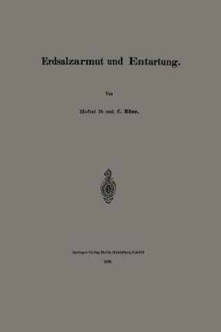 Book Erdsalzarmut Und Entartung Carl Roese