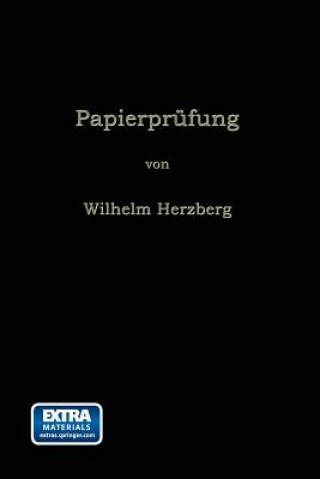 Kniha Papierprufung Wilhelm Herzberg