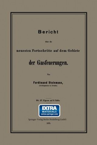 Livre Bericht UEber Die Neuesten Fortschritte Auf Dem Gebiete Der Gasfeuerungen Ferdinand Steinmann