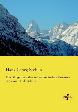Carte Saugetiere des schweizerischen Eocaens Hans Georg Stehlin