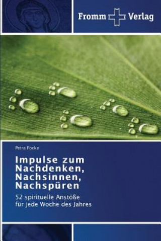 Kniha Impulse zum Nachdenken, Nachsinnen, Nachspuren Petra Focke