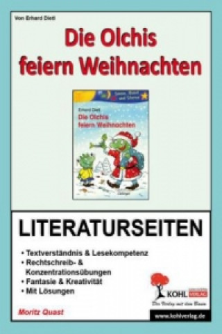 Carte Erhard Dietl 'Die Olchis feiern Weihnachten', Literaturseiten Moritz Quast