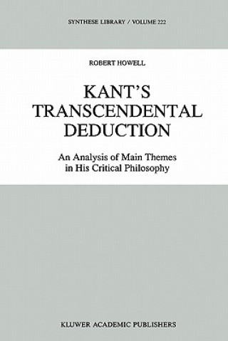 Kniha Kant's Transcendental Deduction R. C. Howell