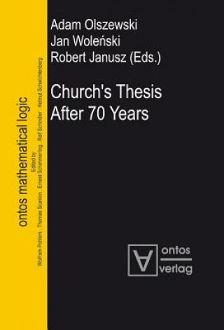 Buch Church's Thesis After 70 Years Adam Olszewski