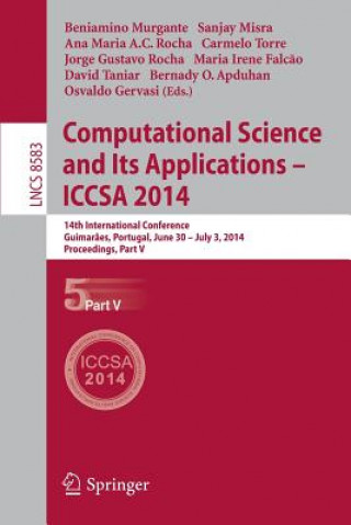 Carte Computational Science and Its Applications - ICCSA 2014 Beniamino Murgante