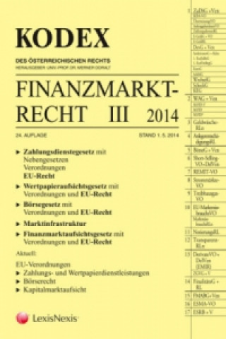 Kniha KODEX Finanzmarktrecht. Bd.III/2014 (f. Österreich) Werner Doralt