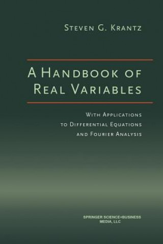 Book Handbook of Real Variables Steven G. Krantz