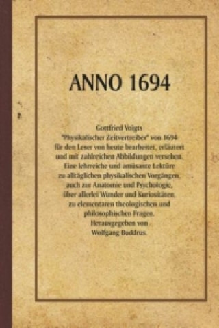 Könyv ANNO 1694 Wolfgang Buddrus