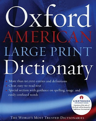Carte Oxford American Large Print Dictionary Oxford Dictionaries