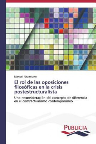 Kniha rol de las oposiciones filosoficas en la crisis postestructuralista Manuel Altamirano