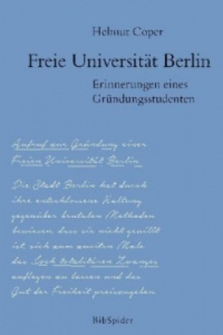 Carte Freie Universität Berlin Helmut Coper