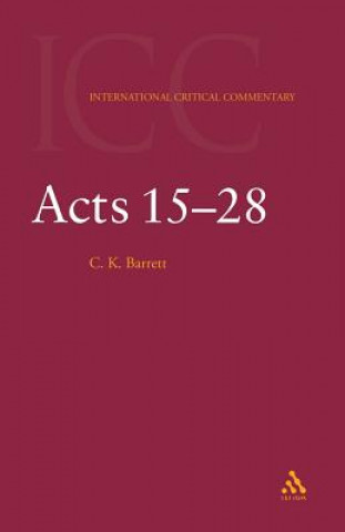 Kniha Acts C.K. Barrett