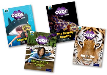 Carte Project X CODE Extra: Green Book Band, Oxford Level 5: Jungle Trail and Shark Dive, Mixed Pack of 4 Janice Pimm